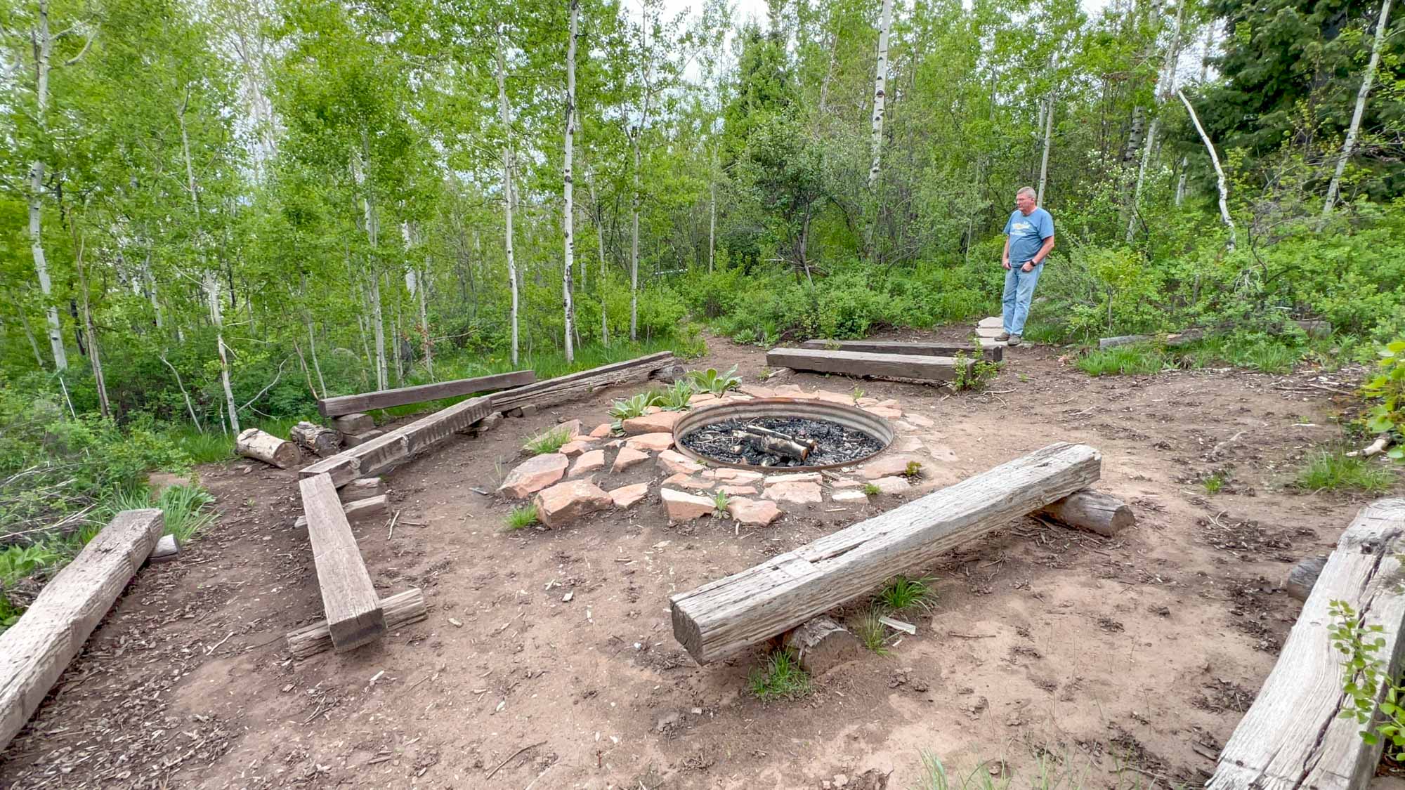 Fire ring at Snydermill
